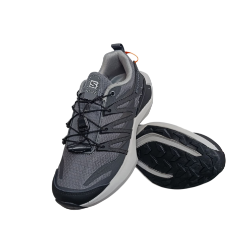 Кроссовки мужские текстильные SALOMON 3575-5 черные+серые