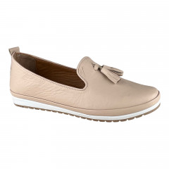 Балетки Женские кожаные KEMER 859 визон