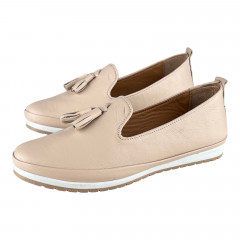 Балетки Женские кожаные KEMER 859 визон