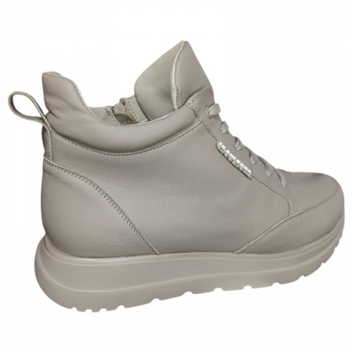 Женские кожаные MASIS V0168 04 бежевый мех