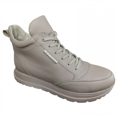 Женские кожаные MASIS V0168 04 бежевый мех