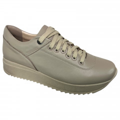 Кроссовки женские кожаные BL-SISTEM 886 04 бежевые