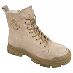 Черевики жіночі замшеві IT TS E706-D бежеві байка