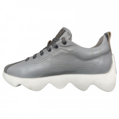 Кроссовки женские кожаные CAMELLIA 518/22 серые