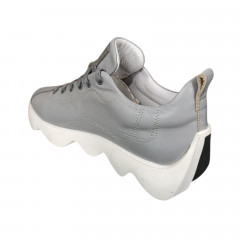 Кроссовки женские кожаные CAMELLIA 518/22 серые