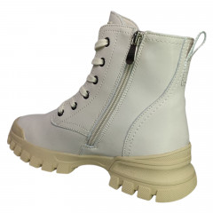 Черевики жіночі шкіряні IT TS A 827-8 шкіра beige хутро