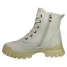 Ботинки женские кожаные IT TS A 827-8 кожа beige мех