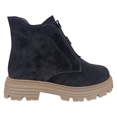 Ботинки женские замшевые KDSL C709 13 1 черный мех