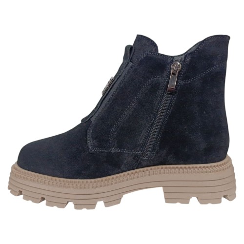 Ботинки женские замшевые KDSL C709 13 1 черный мех