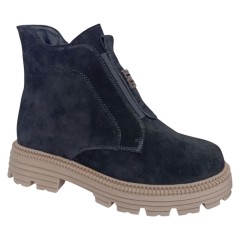 Ботинки женские замшевые KDSL C709 13 1 черный мех