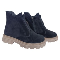 Ботинки женские замшевые KDSL C709 13 1 черный мех