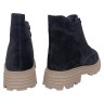 Ботинки женские замшевые KDSL C709 13 1 черный мех