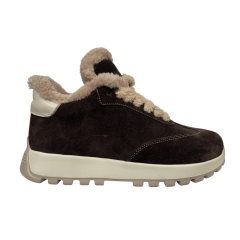 Кроссовки женские замшевые DITAS MKM 12 25 шоколадный мех