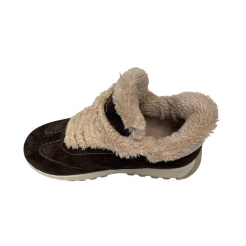 Кроссовки женские замшевые DITAS MKM 12 25 шоколадный мех