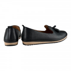 Балетки Женские кожаные KEMER 859 черный