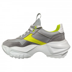 Кроссовки женские кожаные GORNELIA 24/60 серые белые