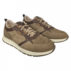 Кроссовки мужские кожаные HAMMA 16 08 коричневые 