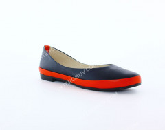 Лодочки Женские кожаные PRELLESTA 430 сине-красные