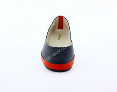 Лодочки Женские кожаные PRELLESTA 430 сине-красные