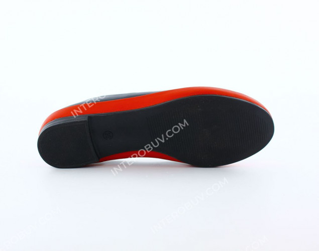 Лодочки Жіночі шкіряні PRELLESTA 430 синьо червоні