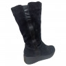 Чоботи жіночі замшеві ROMAX 525/4 чорни 4403 хутро
