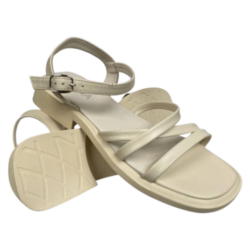 Босоножки женские кожаные ILONA 478/517 04 бежевые