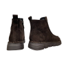 Ботинки женские замшевые ALLSY 203590(76563-1342)коричневый мех