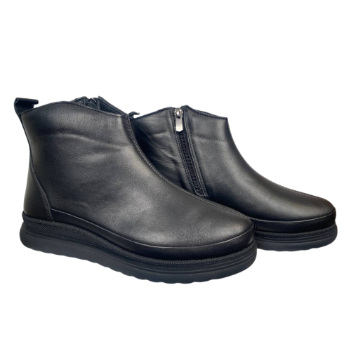 Ботинки женские кожаные SPRINGER 602 черные байки