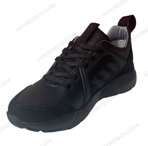 Кроссовки Мужские кожаные ENERGY А5 705 черный