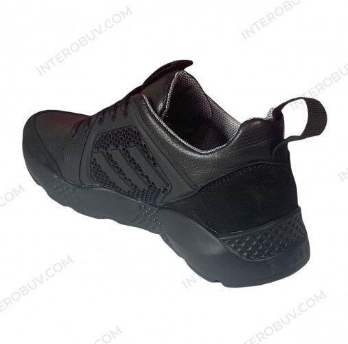 Кроссовки Мужские кожаные ENERGY А5 705 черный