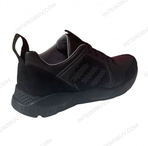 Кроссовки Мужские кожаные ENERGY А5 705 черный