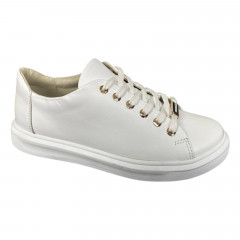 Кеды женские кожаные MASIS 9049 белые