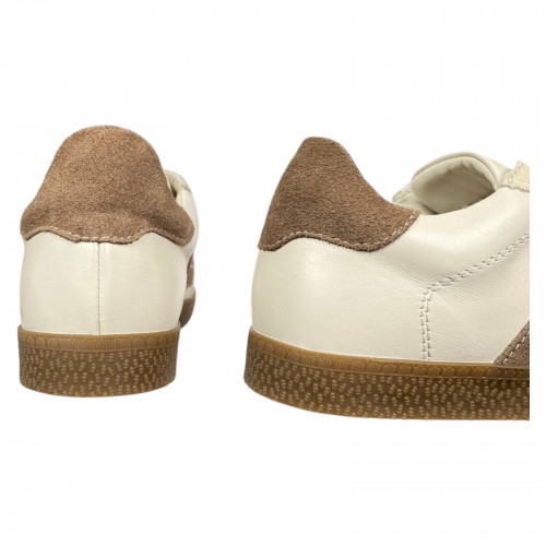 Кеды женские кожаные LUSI 42 04 бежевые