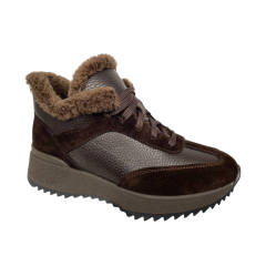 Кросівки жіночі ANDALINI 2449 04 шкіра+замш візон хутро