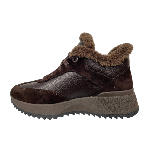 Кросівки жіночі ANDALINI 2449 04 шкіра+замш візон хутро