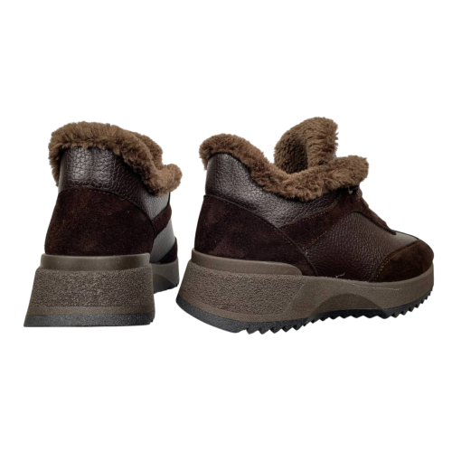 Кросівки жіночі ANDALINI 2449 04 шкіра+замш візон хутро