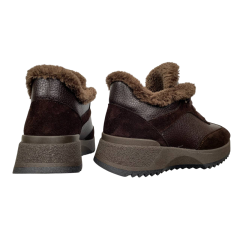 Кросівки жіночі ANDALINI 2449 04 шкіра+замш візон хутро