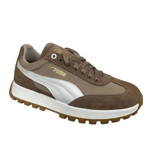 Кроссовки женские замшевые текстильные ROADE STYLE LC1027-11 04 бежевые