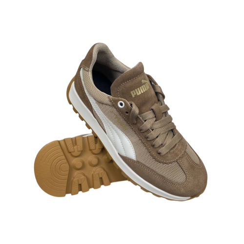 Кроссовки женские замшевые текстильные ROADE STYLE LC1027-11 04 бежевые