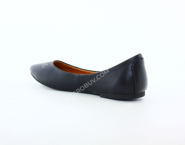 Балетки Женские кожаные CLAIRE 315 черный