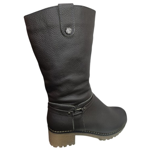 Сапоги женские кожаные ROMAX 7435/8 серый Фумэ 4402 мех