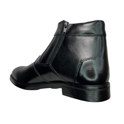 Ботинки мужские кожаные AVA 38 черный мех