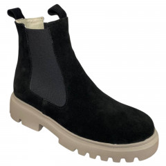 Черевики жіночі замшеві LONYS 04/6 04 челсі чорні байка