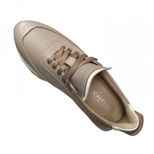 Кросівки жіночі  шкіряні CAMELLIA 12/1 Л бежеві візон 