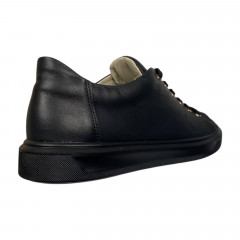 Кеды женские кожаные MASIS 9049 черные