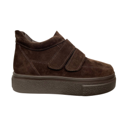 Черевики жіночі замшеві FOOT STEP 533 25 коричневі хутро