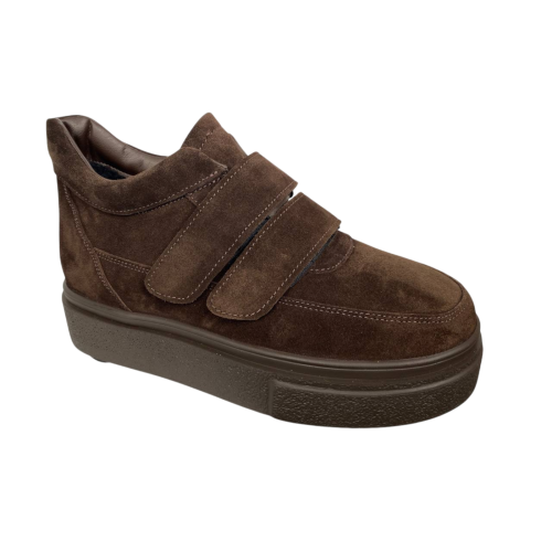 Черевики жіночі замшеві FOOT STEP 533 25 коричневі хутро