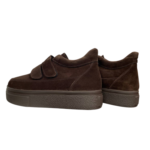 Черевики жіночі замшеві FOOT STEP 533 25 коричневі хутро