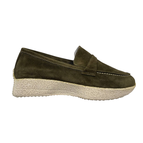 Мокасини жіночі замшеві ANNA LUCCI 991-01 М5 хакі 