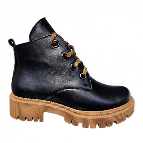 Ботинки Женские кожаные ALEXA 392 1 меховая кирпич.